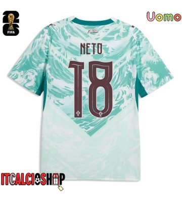 Portogallo Pedro Neto #18 Seconda Maglia Mondiali 2026 Manica Corta